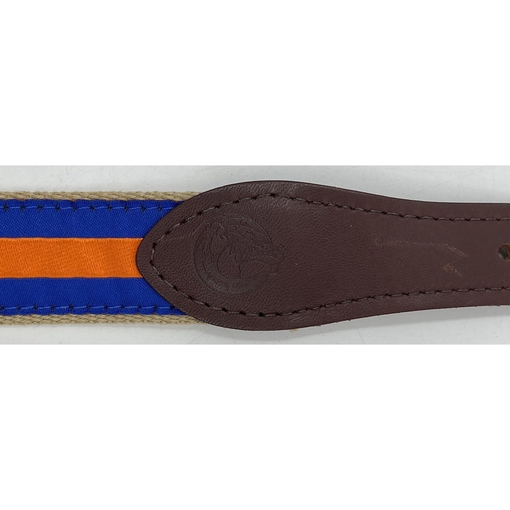 Orange & Blue The Jardine‎ Collection Florida Gators Belt Size 28 Leather Canvas